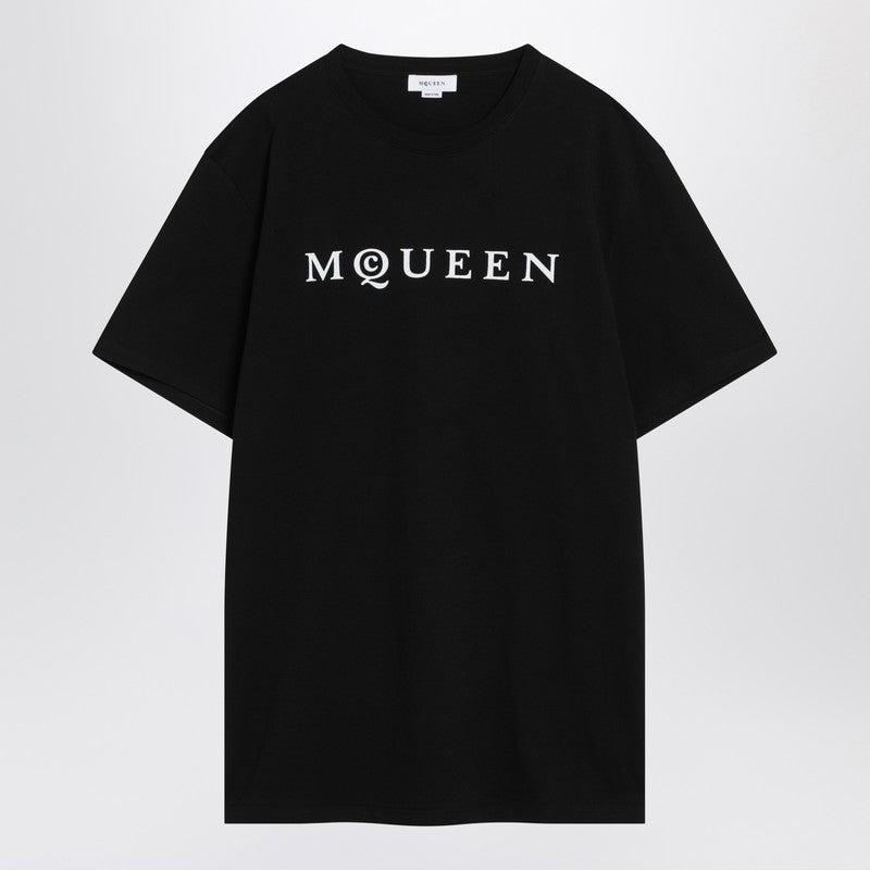 Alexander Mcqueen Black Cotton Jersey T-Shirt Men