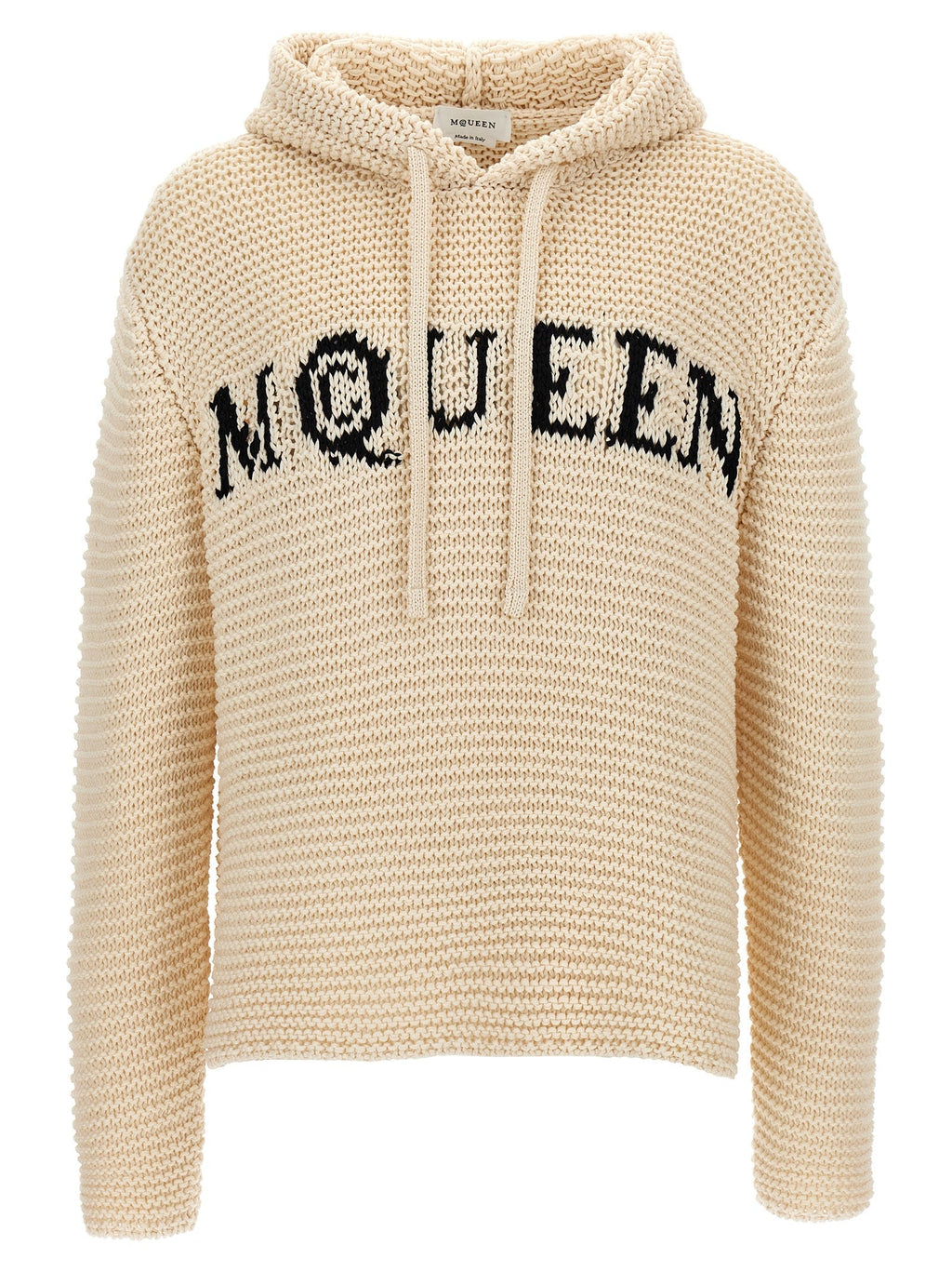 Mcqueen Men Inlaid Logo Hoodie