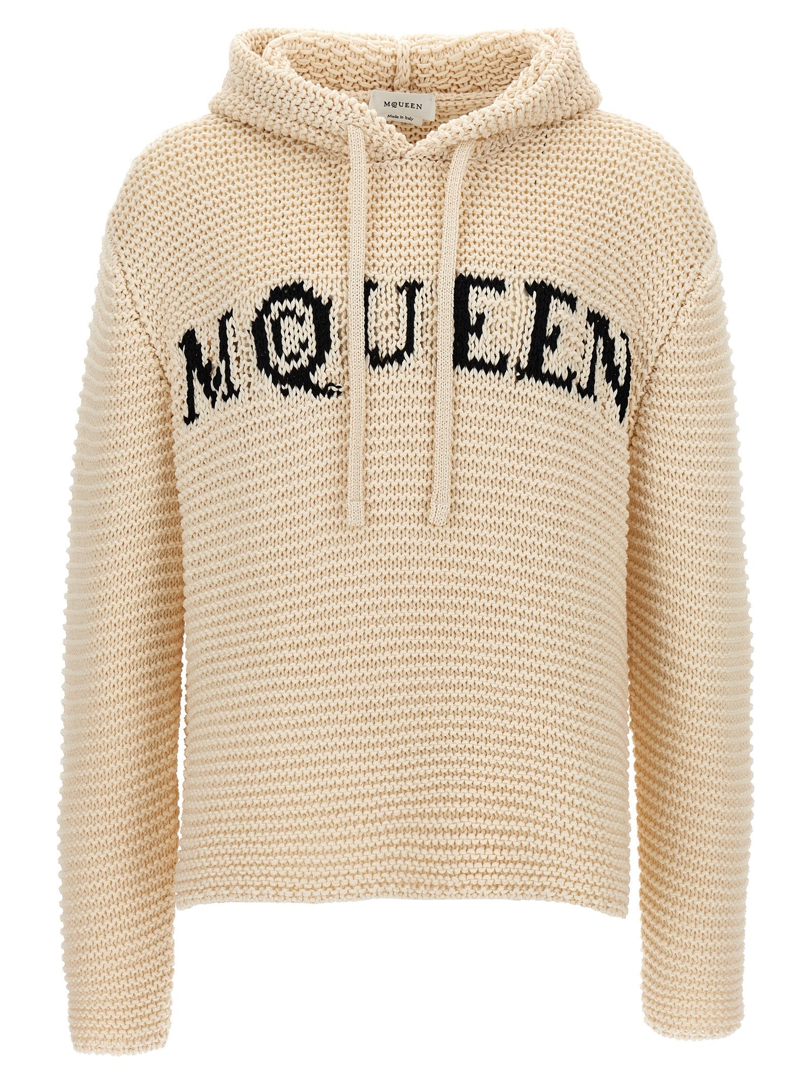 Mcqueen Men Inlaid Logo Hoodie