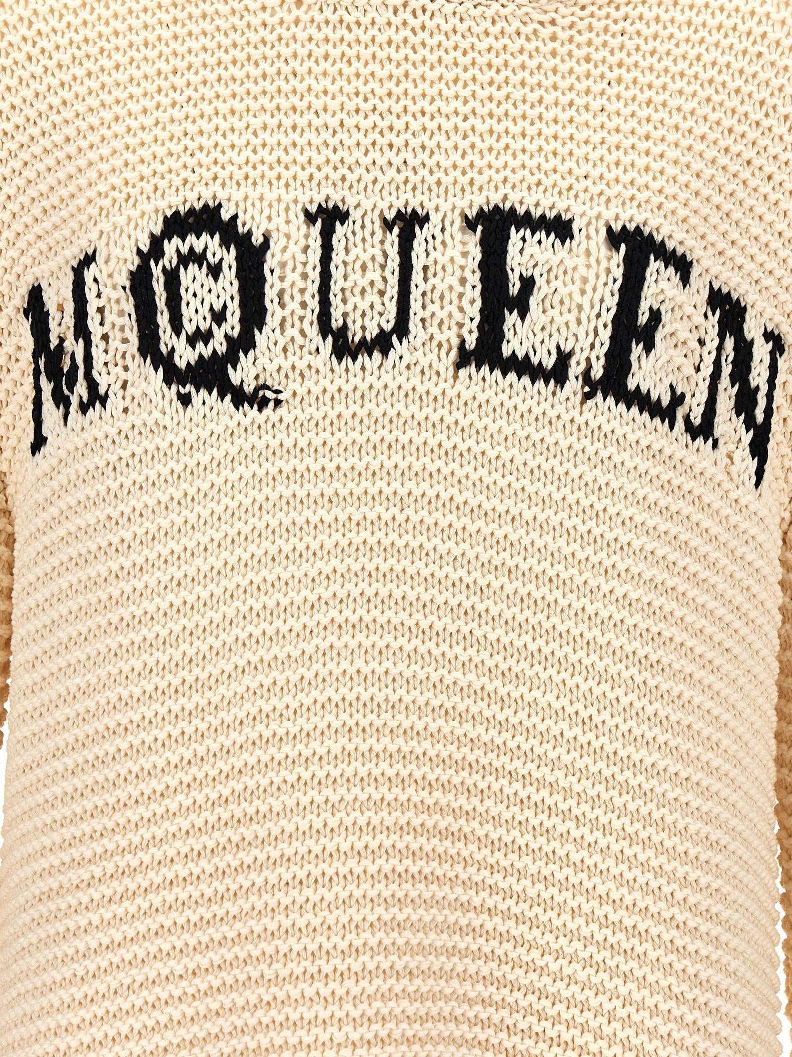 Mcqueen Men Inlaid Logo Hoodie
