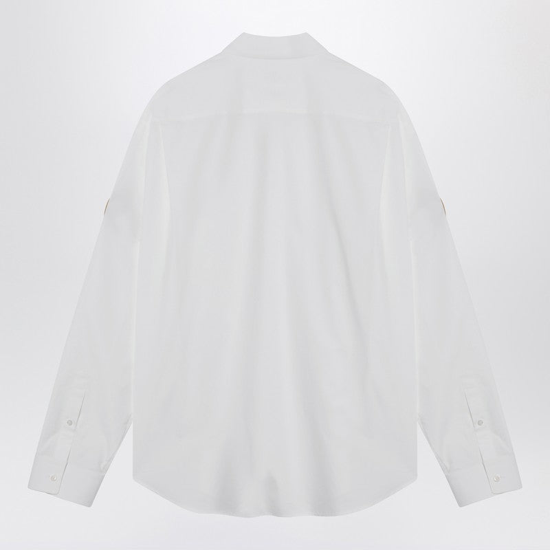 Balenciaga White Uniform Merch Button-Down Shirt Men
