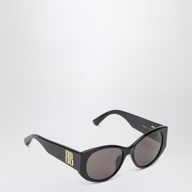 Balenciaga Nano Round Black Sunglasses Women