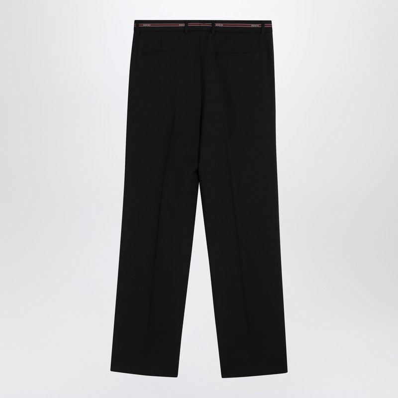 Gucci Blue Cotton Blend Pants Men