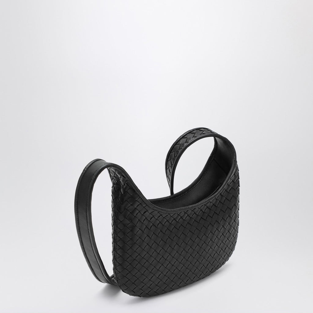 Bottega Veneta Men Small Black Veneto Bag In Intrecciato
