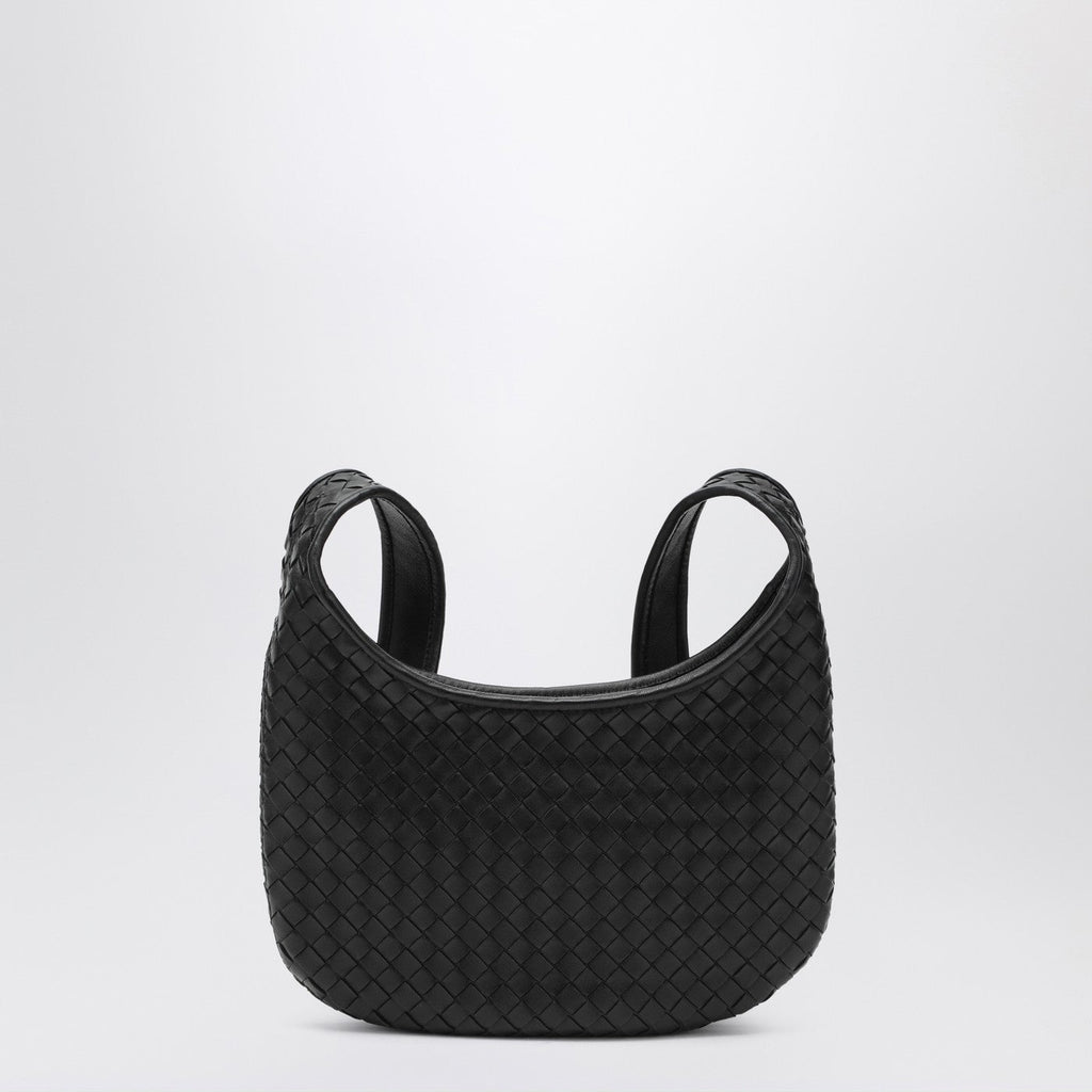 Bottega Veneta Men Small Black Veneto Bag In Intrecciato