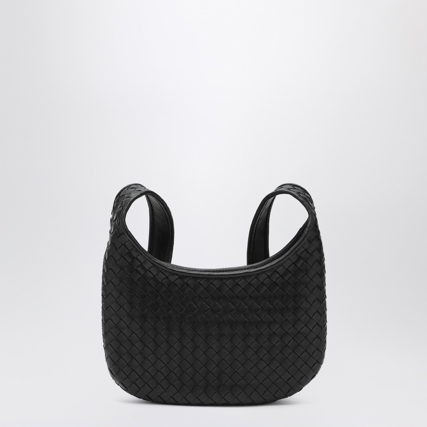 Bottega Veneta Men Small Black Veneto Bag In Intrecciato