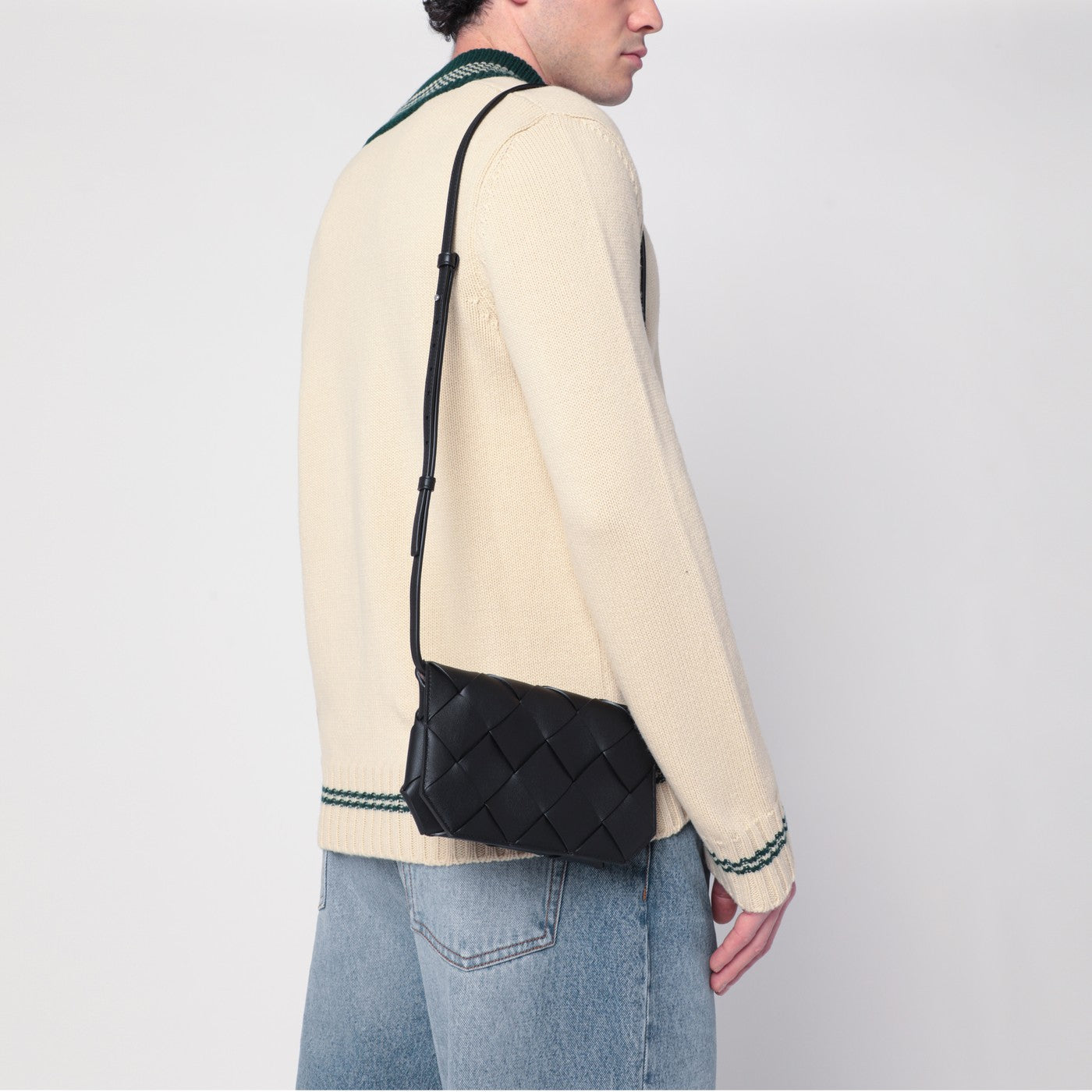 Bottega Veneta Women Black Diago Smartphone Case