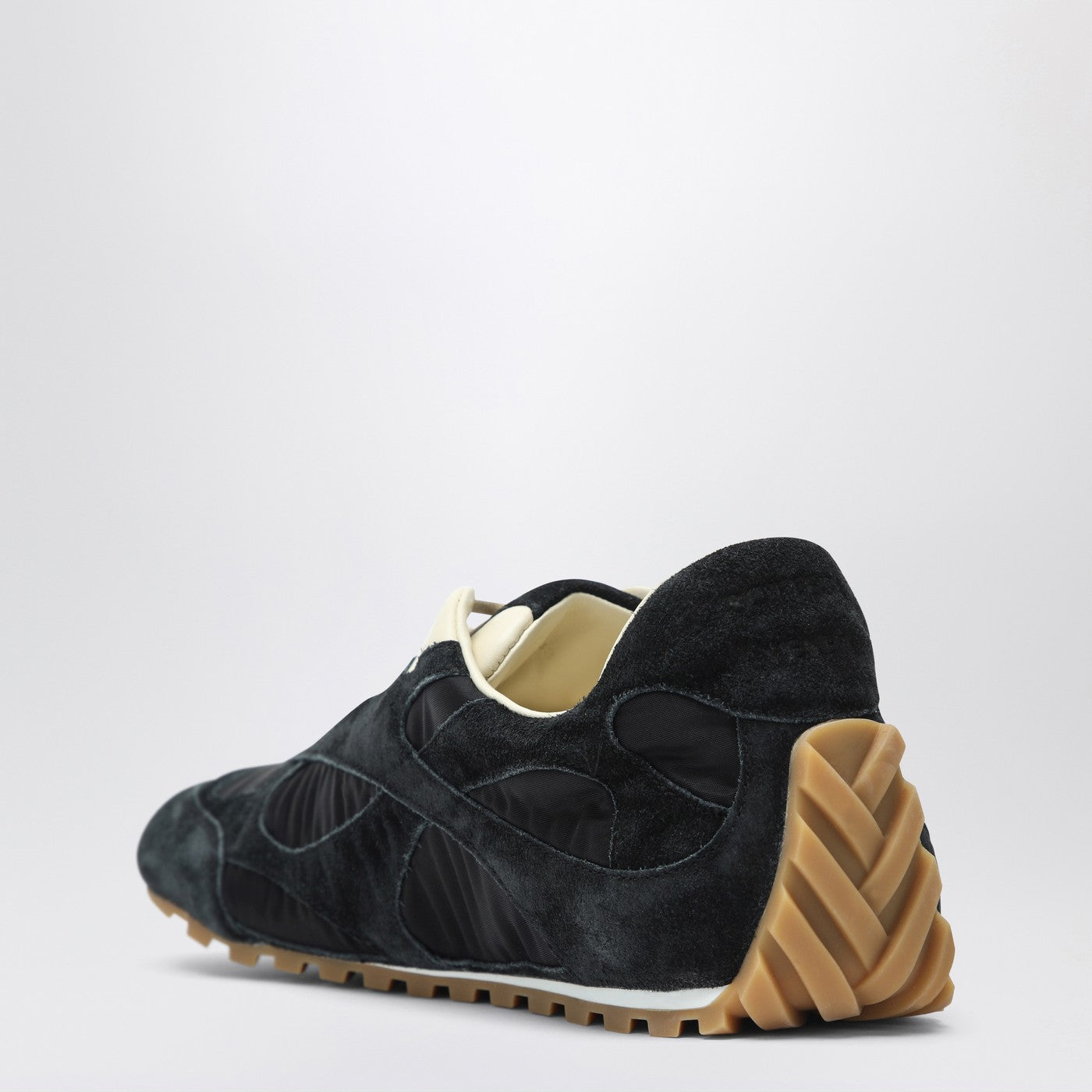 Bottega Veneta Men Orbit Flash Sneaker Black In Suede