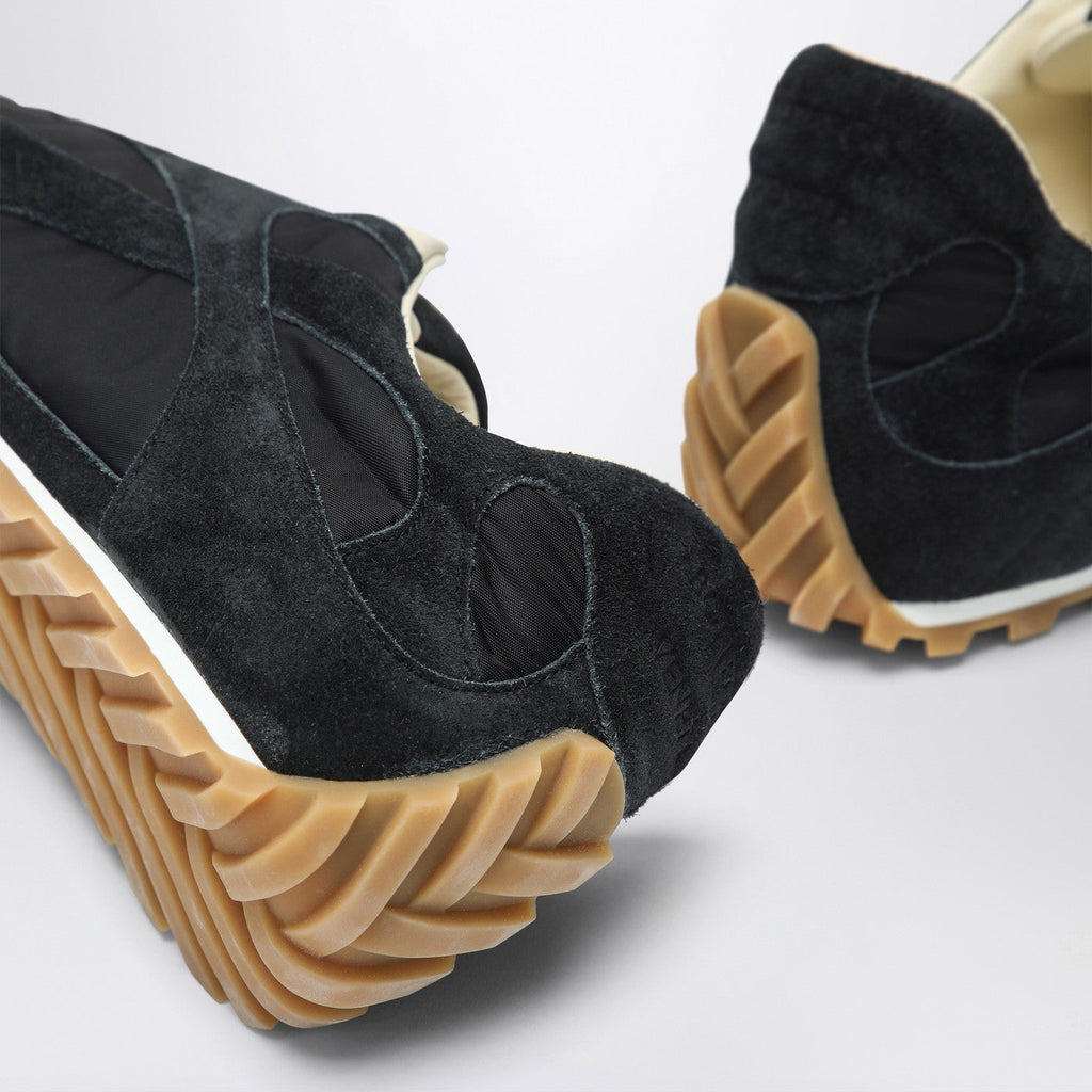 Bottega Veneta Men Orbit Flash Sneaker Black In Suede