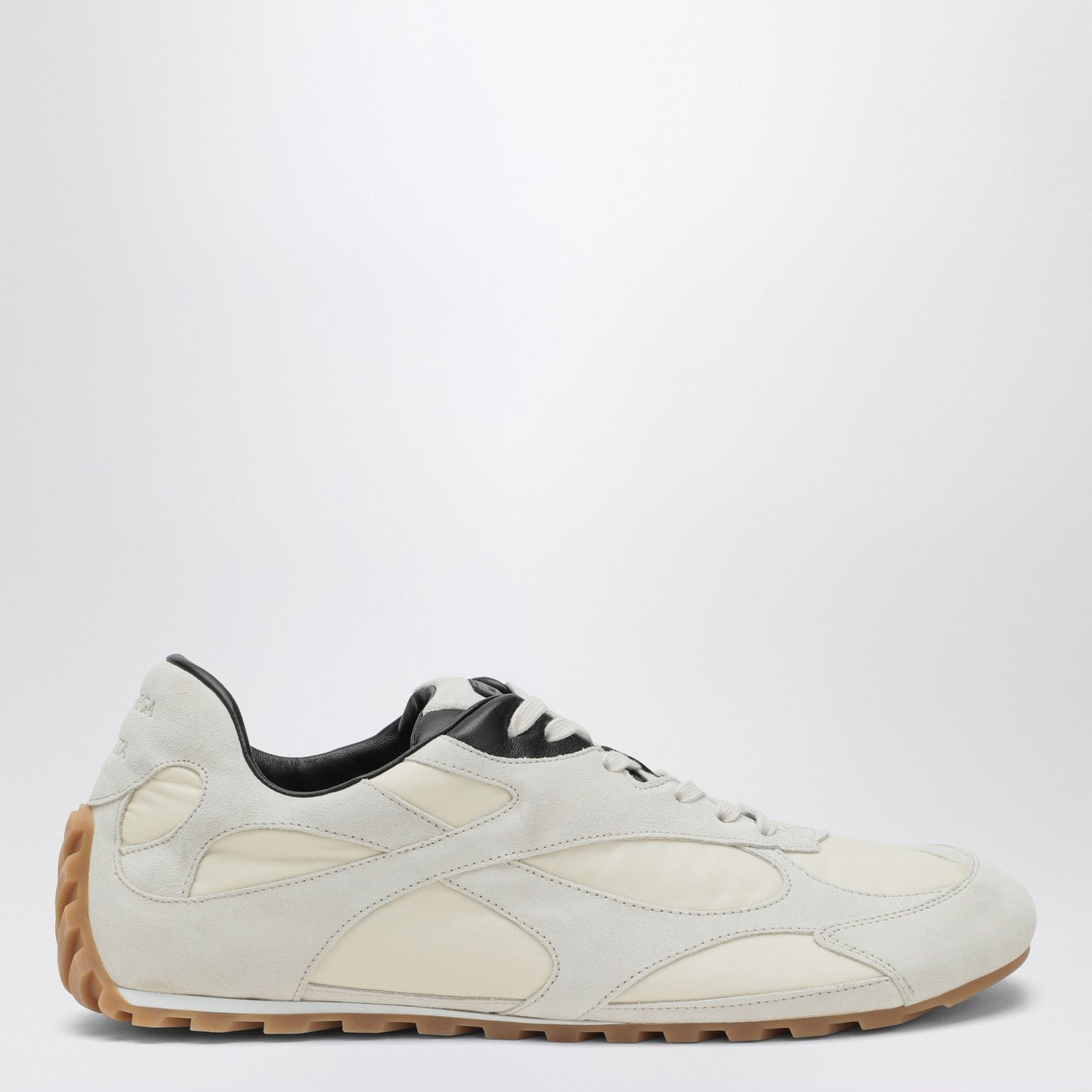 Bottega Veneta Men Orbit Flash Sneaker Sea Salt/Black In Suede