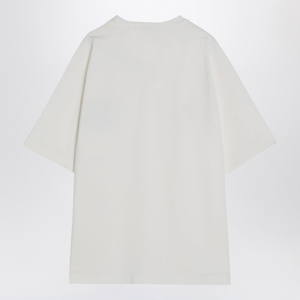 Bottega Veneta Women White T-Shirt With Woven Detail