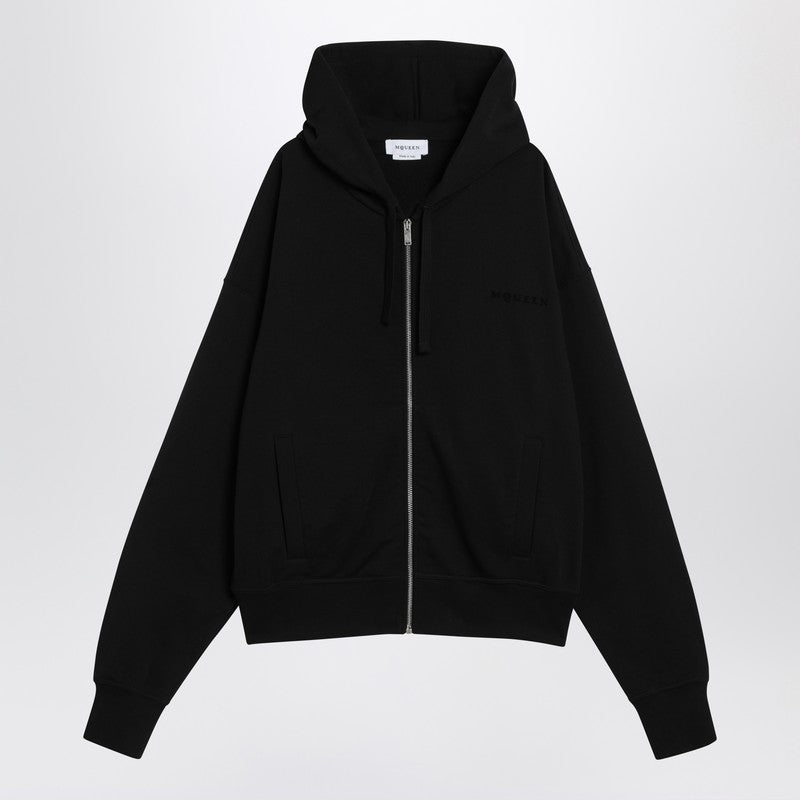 Alexander Mcqueen Black Cotton Hoodie Men