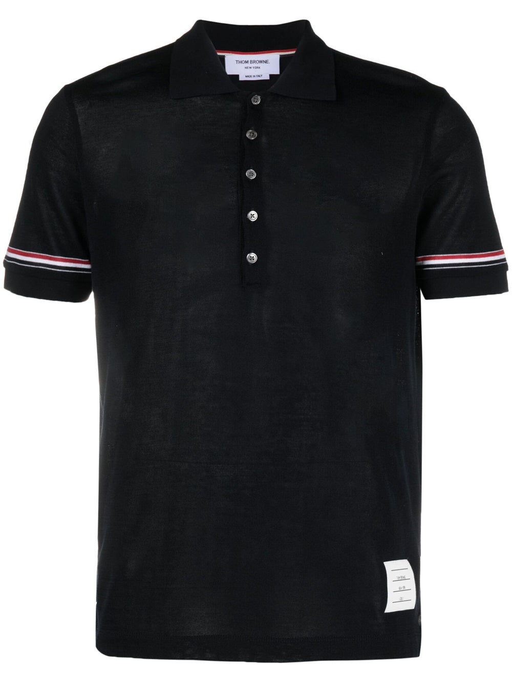 Thom Browne Men Polo With Rwb Band