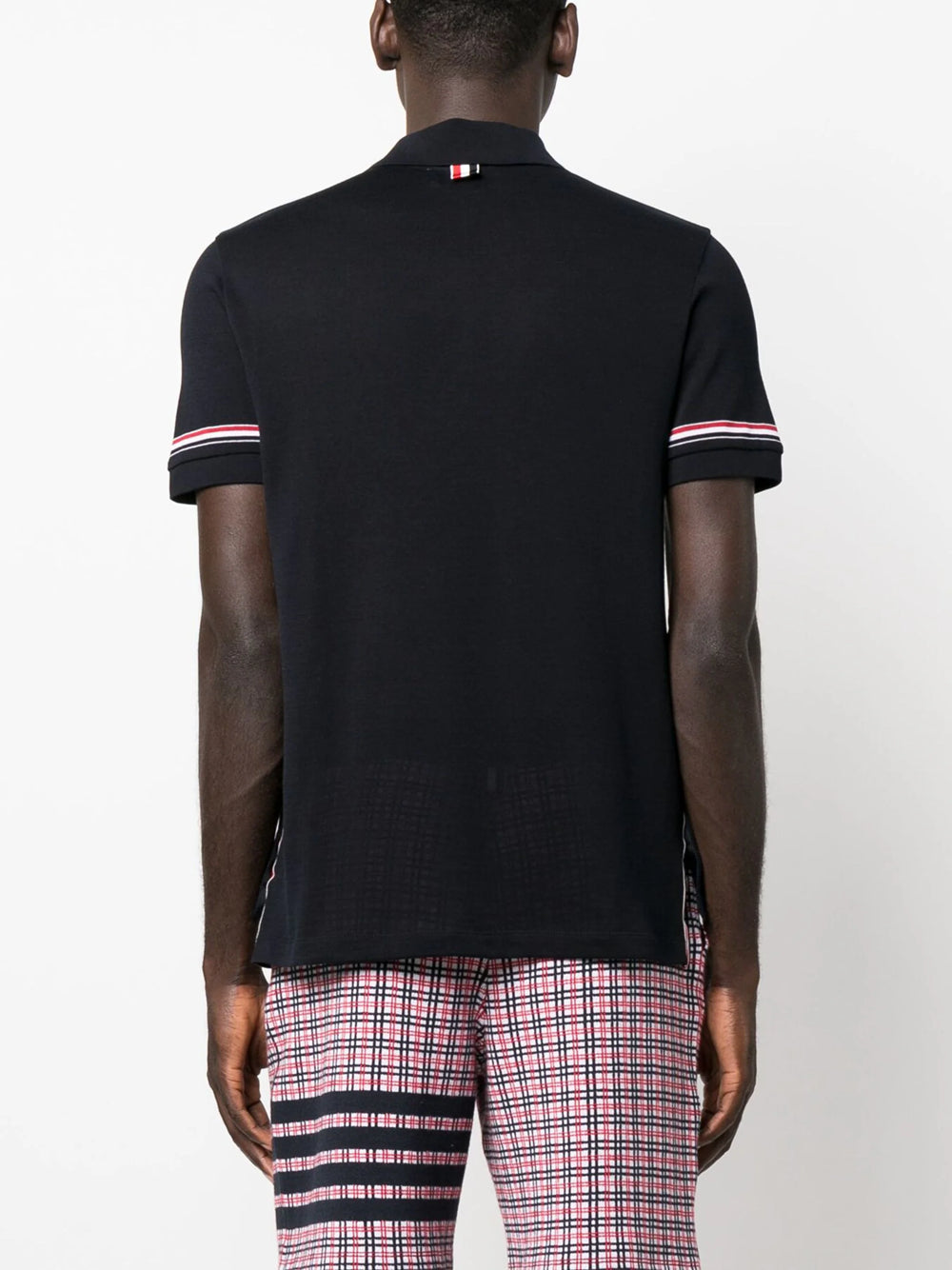 Thom Browne Men Polo With Rwb Band