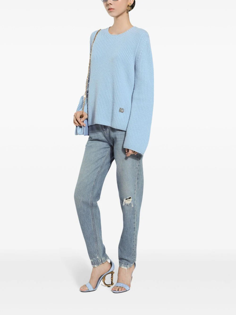 Dolce & Gabbana Women Jeans With A Worn Effect