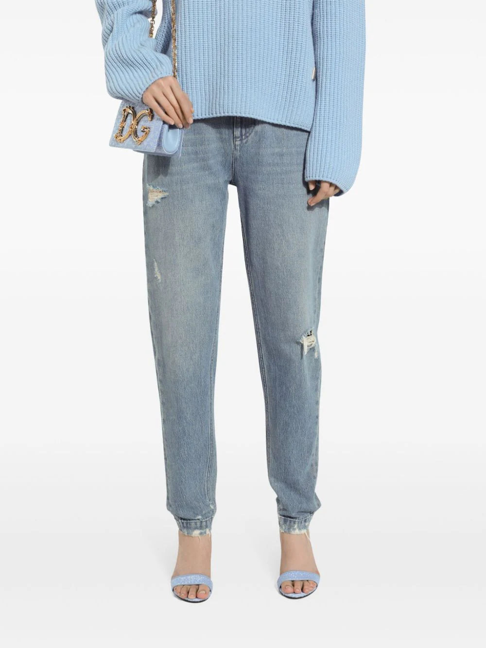 Dolce & Gabbana Women Jeans With A Worn Effect