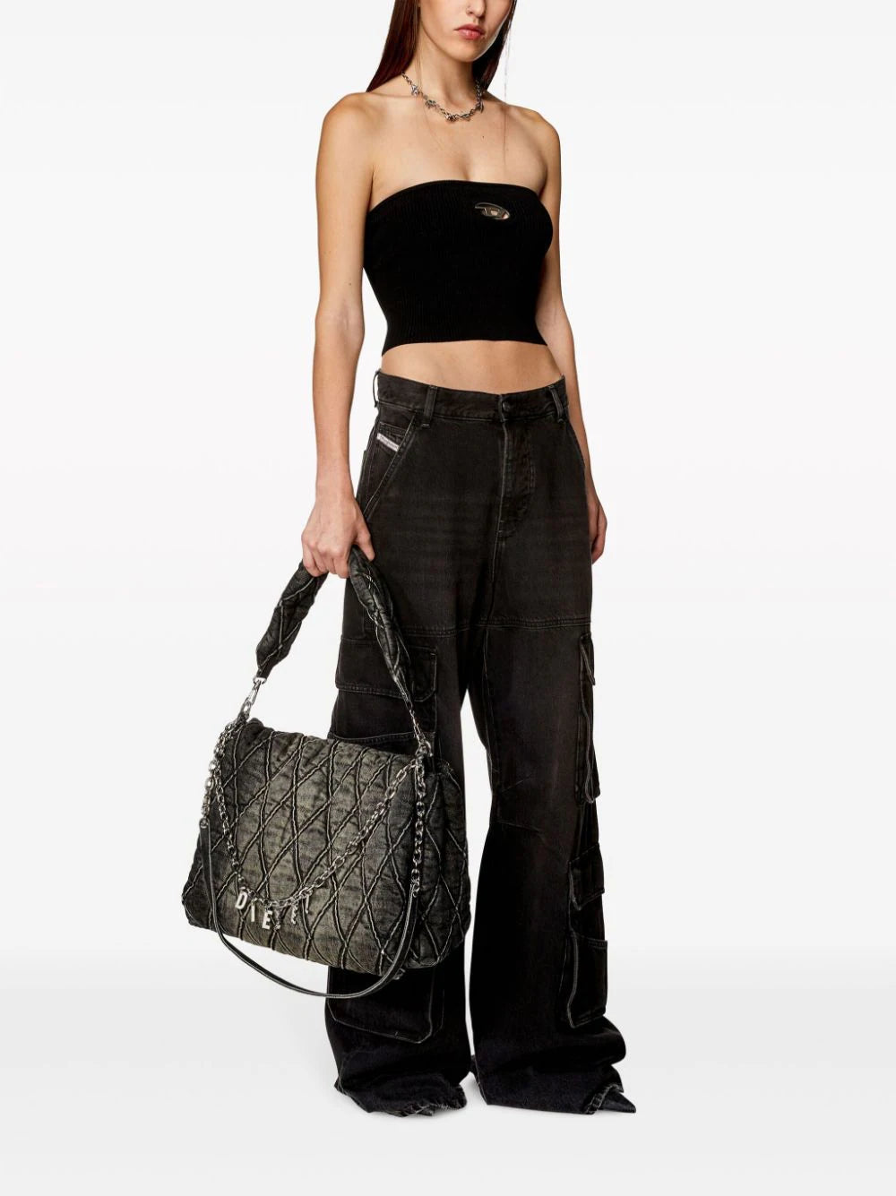 Diesel Women M-Clarksvillex Top With Logo