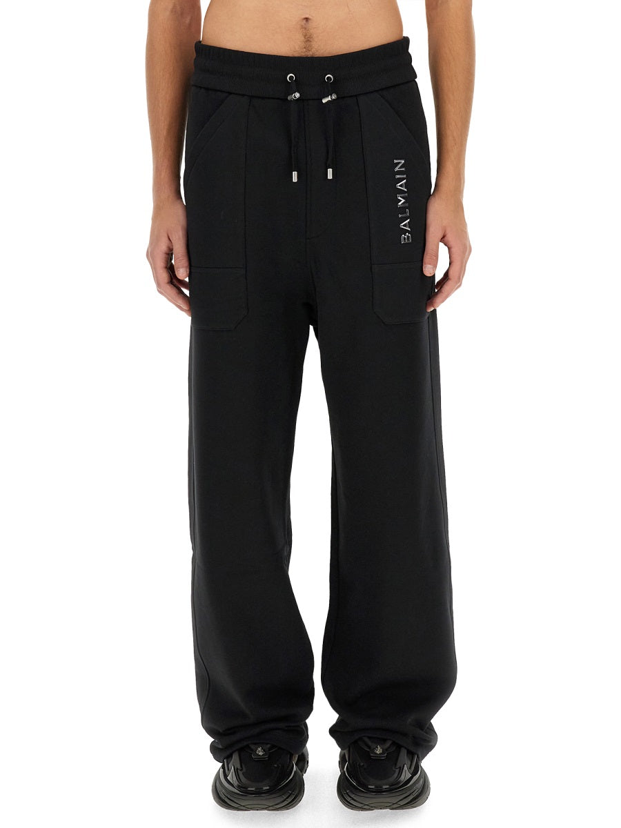 Balmain Men Jogging Pants With Logo