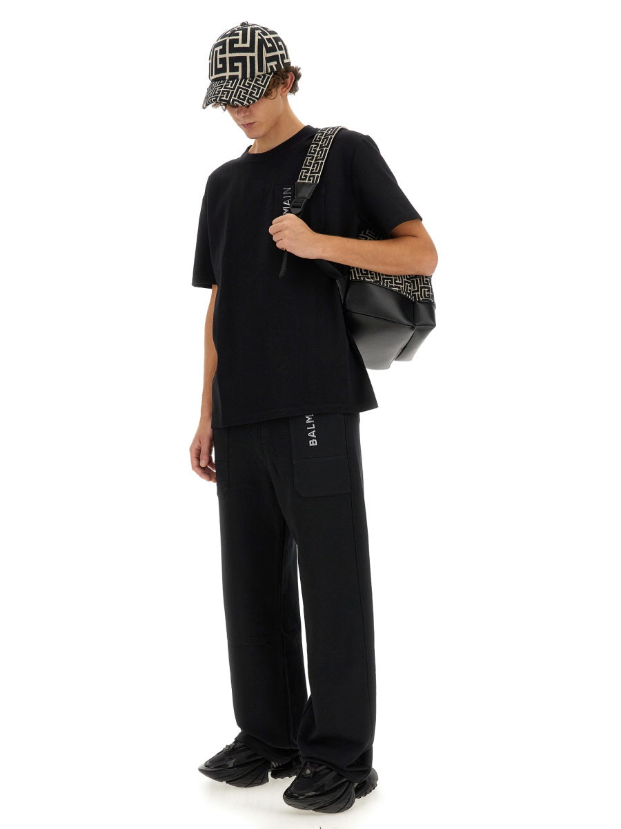 Balmain Men Jogging Pants With Logo
