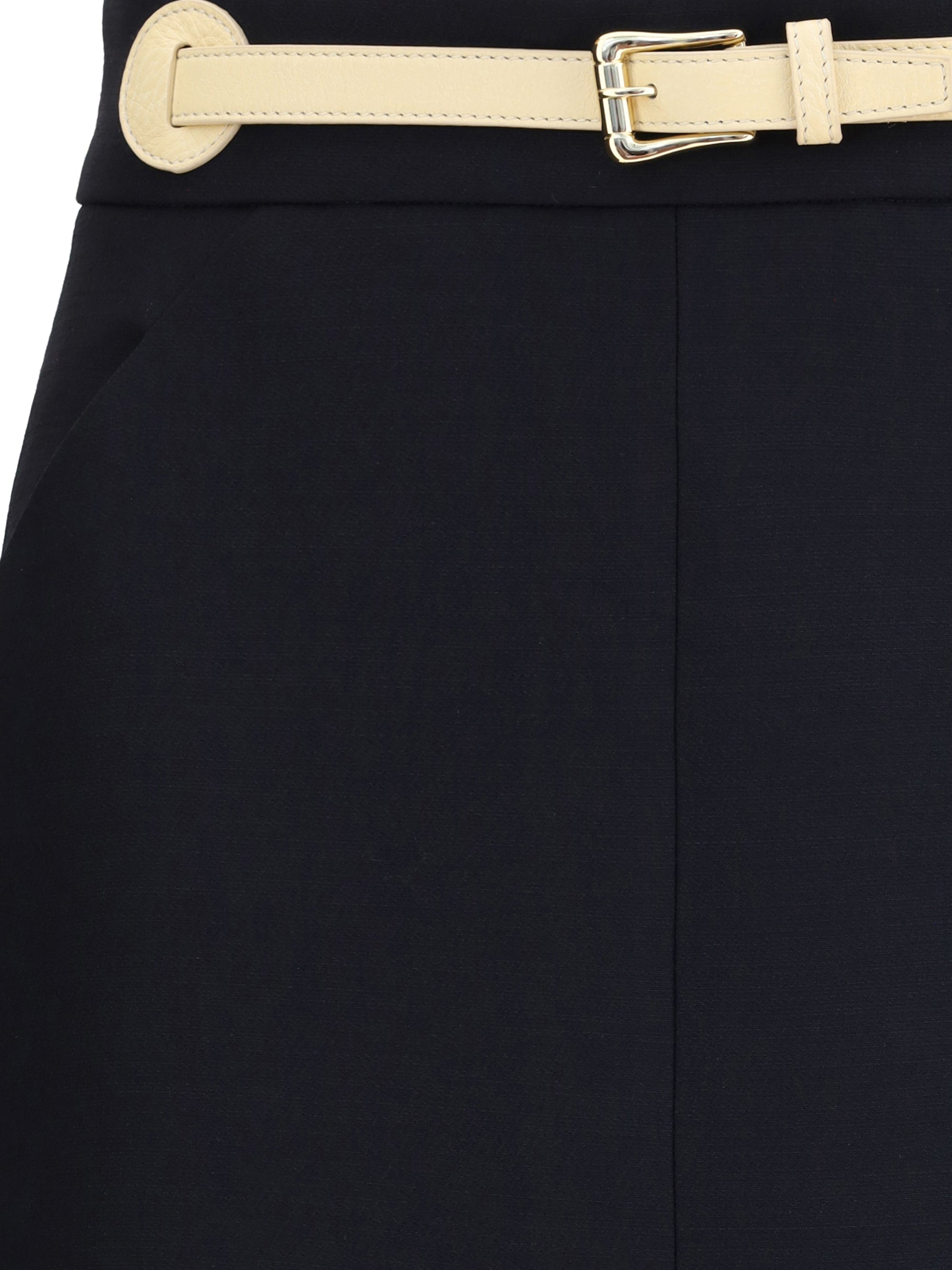 Valentino Women Belted Midi Skirt