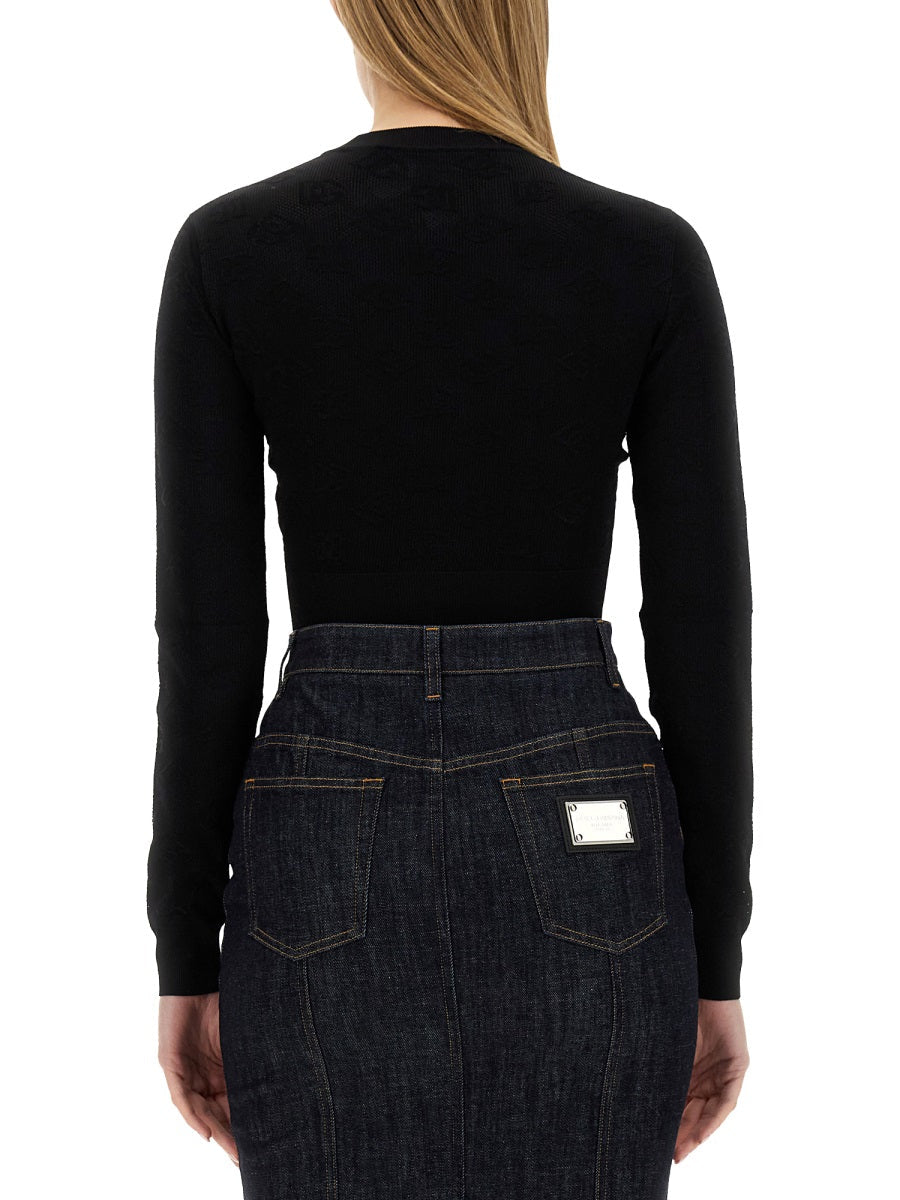 Dolce & Gabbana Women Jacquard Logo Jersey