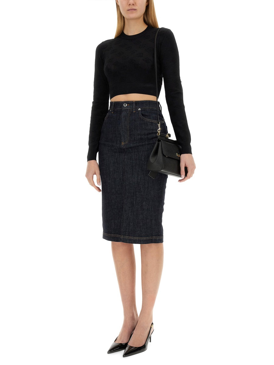 Dolce & Gabbana Women Jacquard Logo Jersey