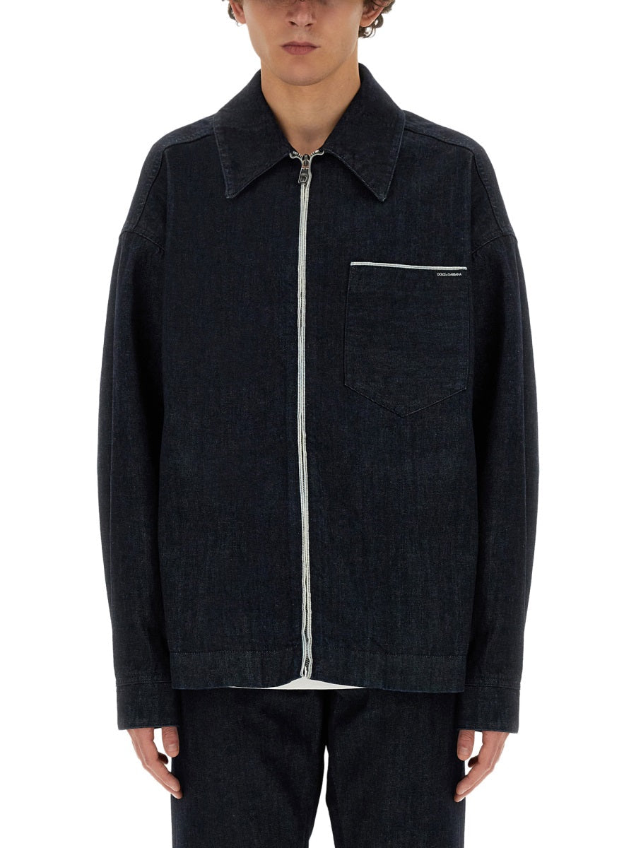 Dolce & Gabbana Men Selvedge Denim Blouson