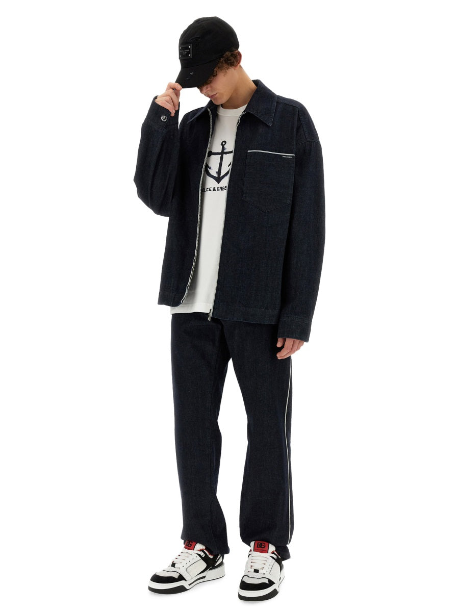 Dolce & Gabbana Men Selvedge Denim Blouson
