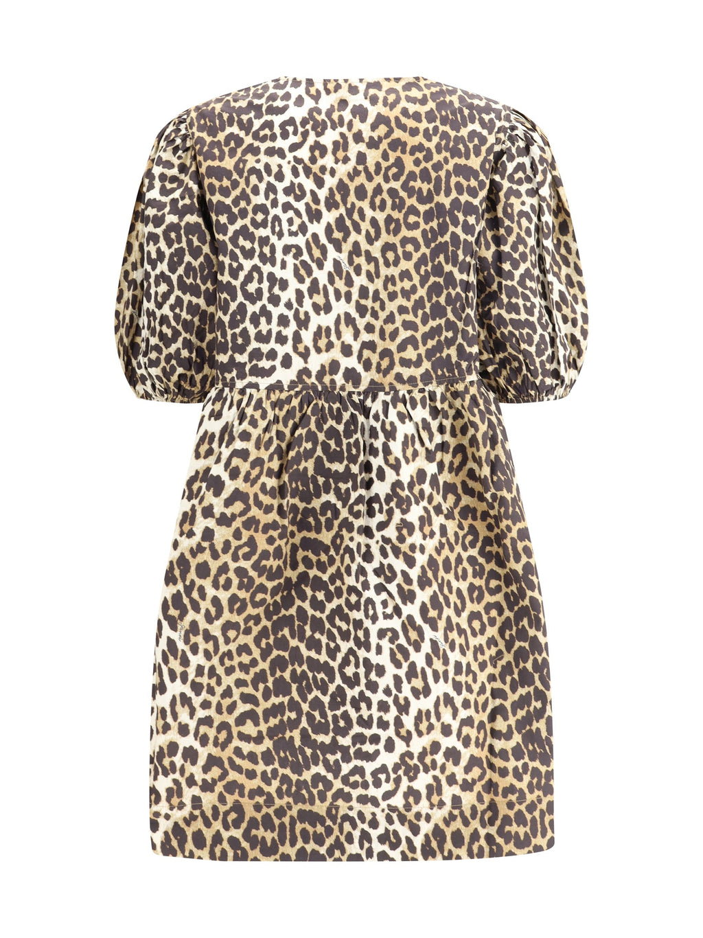 Ganni Women Leopard Mini Dress