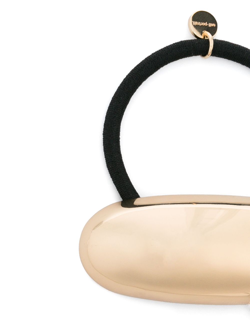 Self-Portrait Women Gold Bar Hair Tie