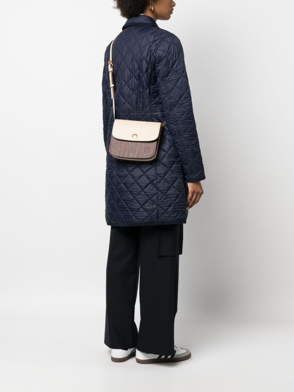 Etro Women Shoulder Bag With Paisley Print Panels