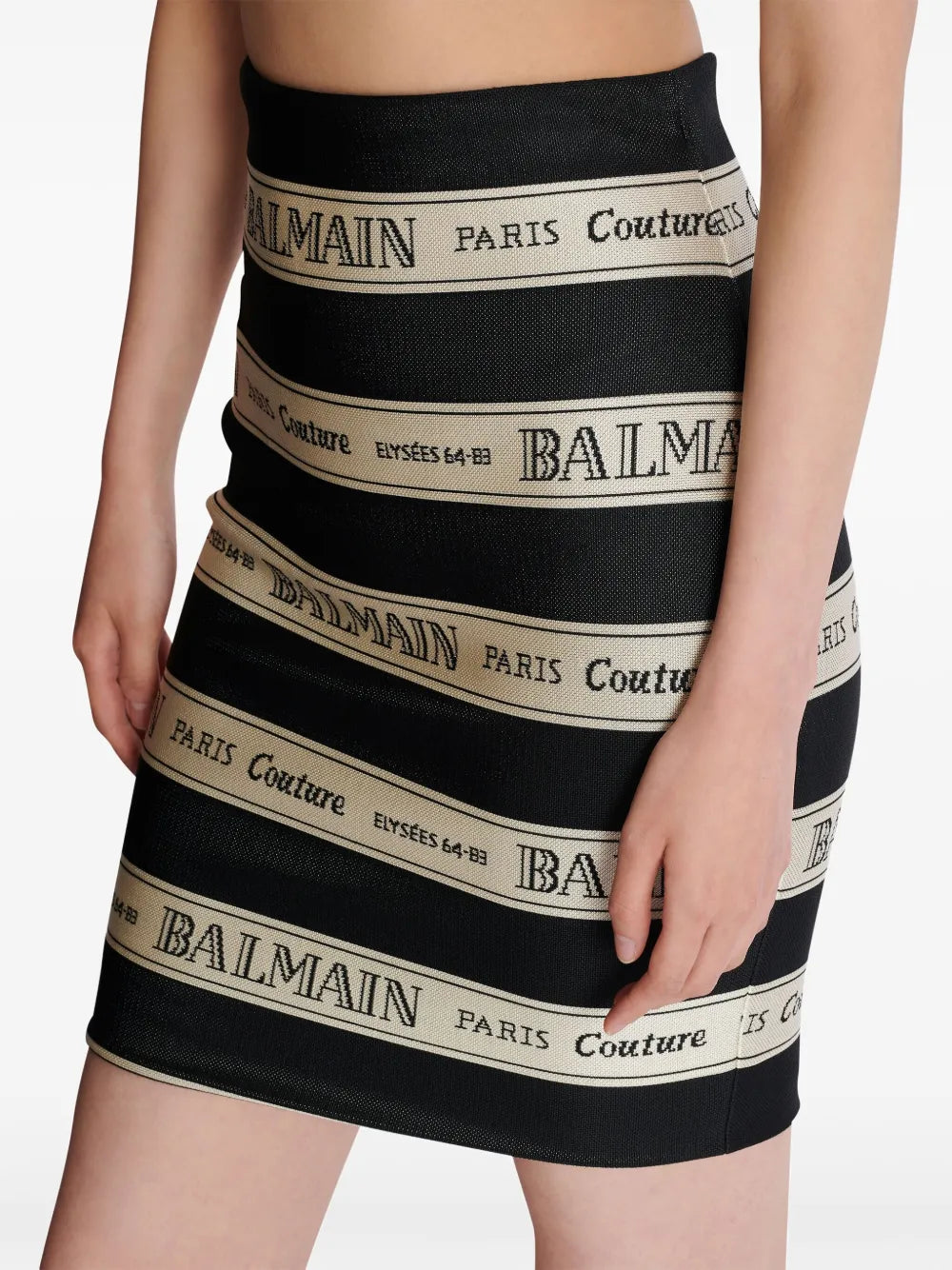Balmain Women Skirt With Jacquard Effect