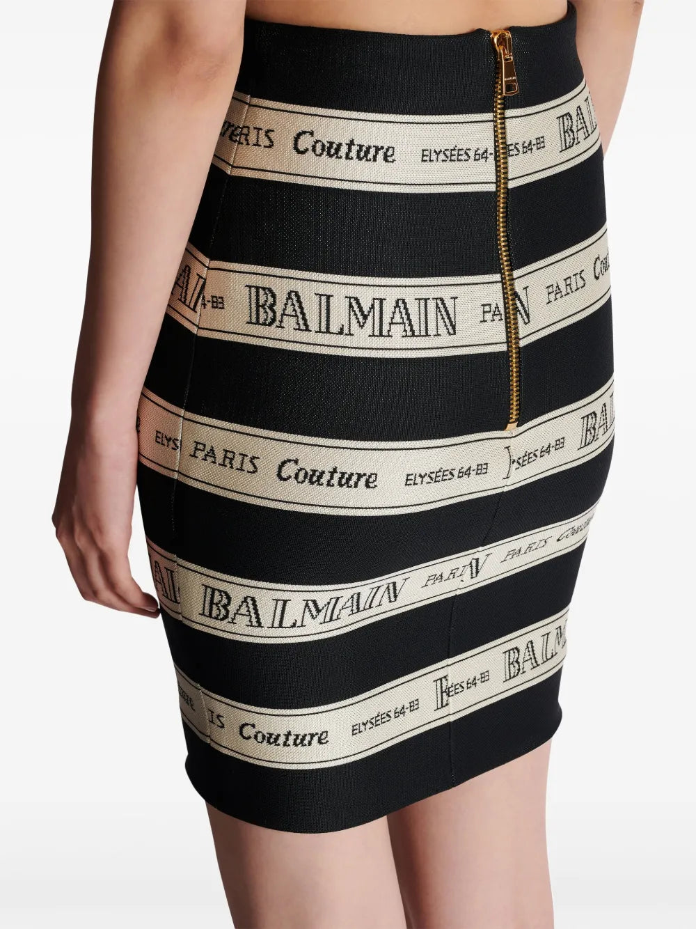 Balmain Women Skirt With Jacquard Effect