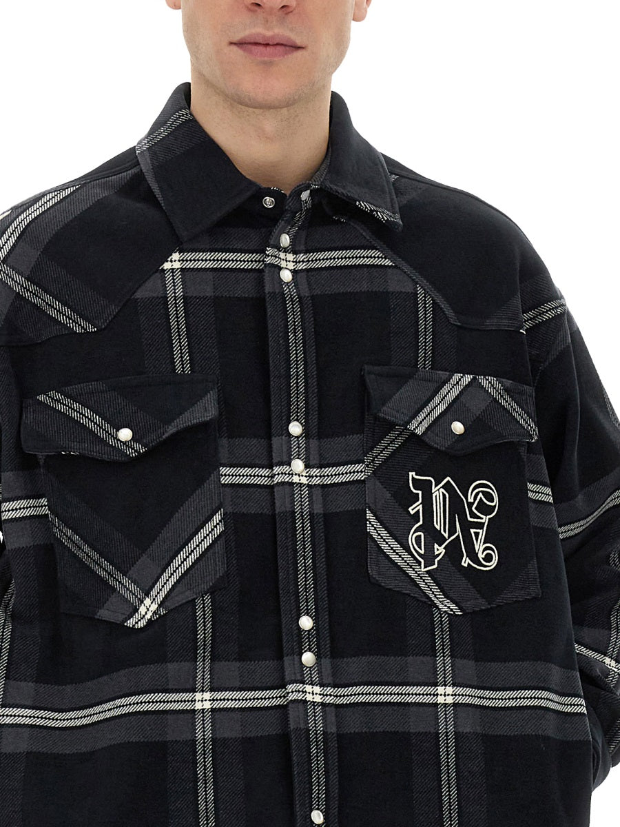 Palm Angels Men Monogram Shirt