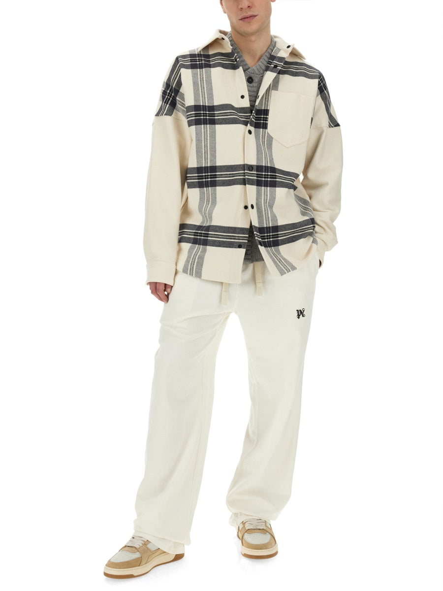 Palm Angels Men Overshirt Check