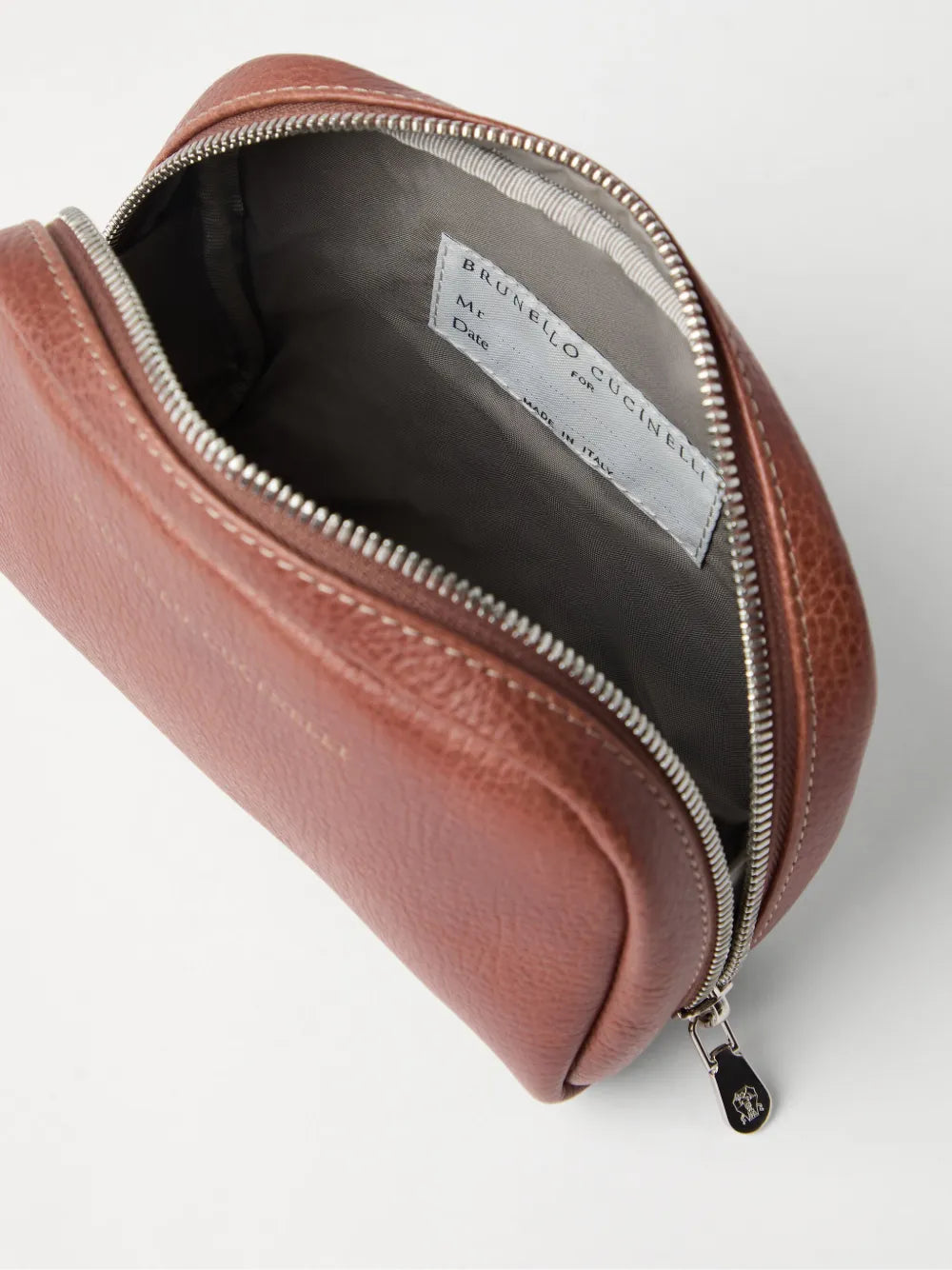 Brunello Cucinelli Men Leather Toiletry Bag
