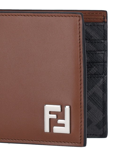Fendi Men Bi-Fold Wallet "Squared Ff"