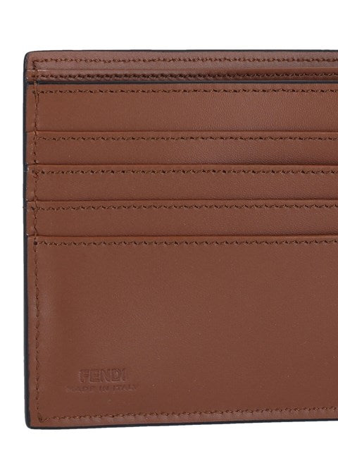 Fendi Men Bi-Fold Wallet "Squared Ff"