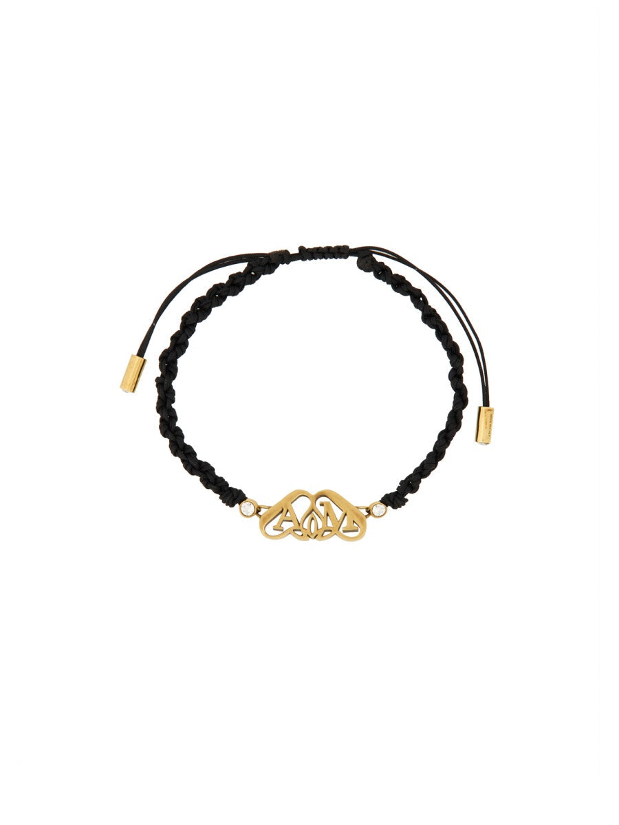 Alexander Mcqueen Women Friendship Bracelet With "Seal" Logo