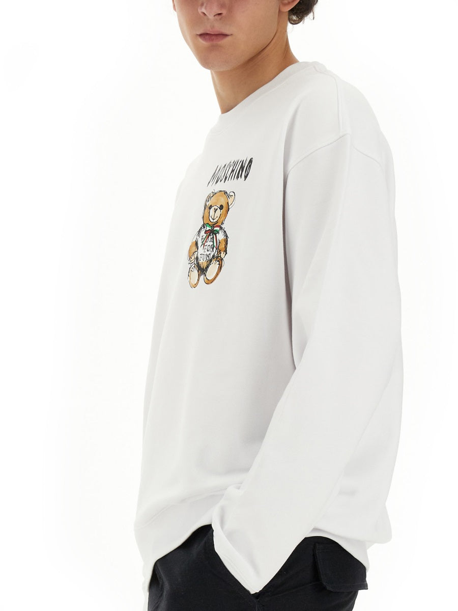 Moschino Men "Drawn Teddy Bear" Sweatshirt