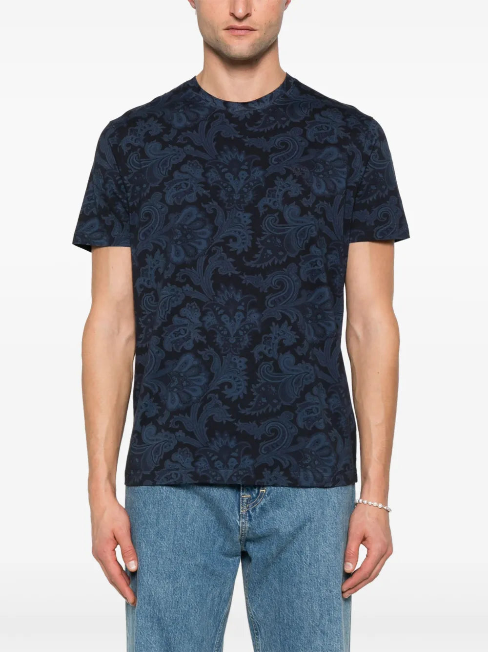 Etro Men T-Shirt With Paisley Print