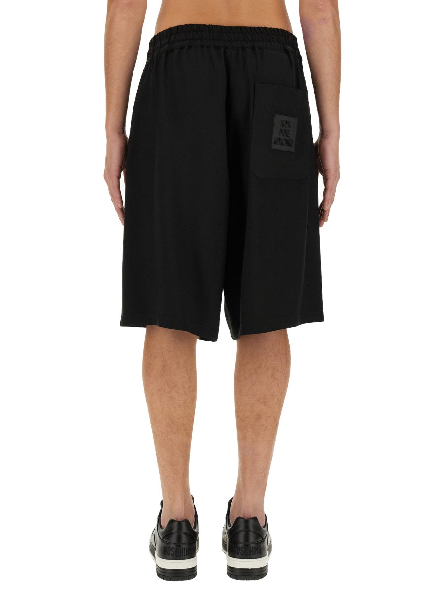 Moschino Men Bermuda With Logo