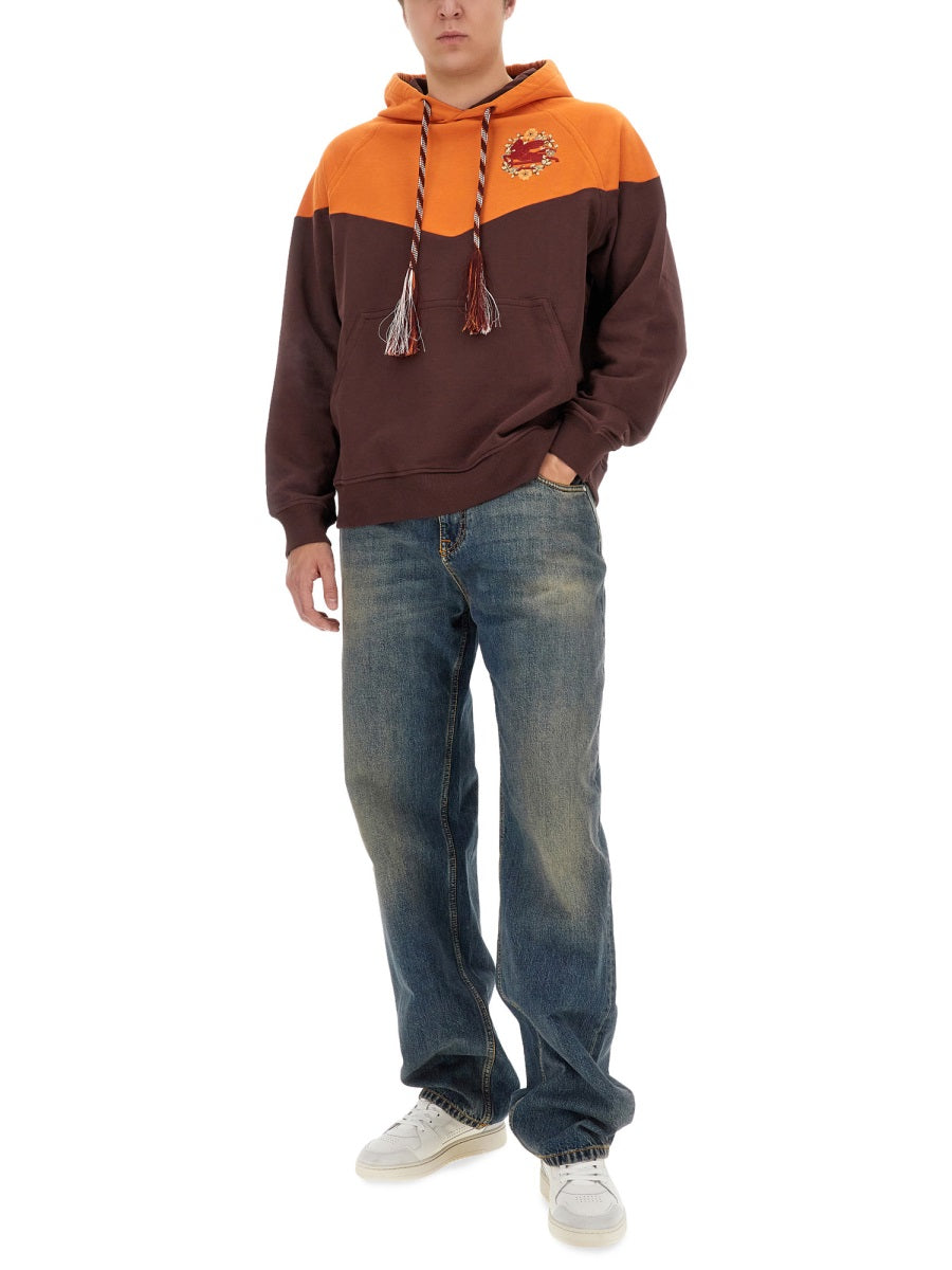Etro Men Hooded Sweatshirt With Logo