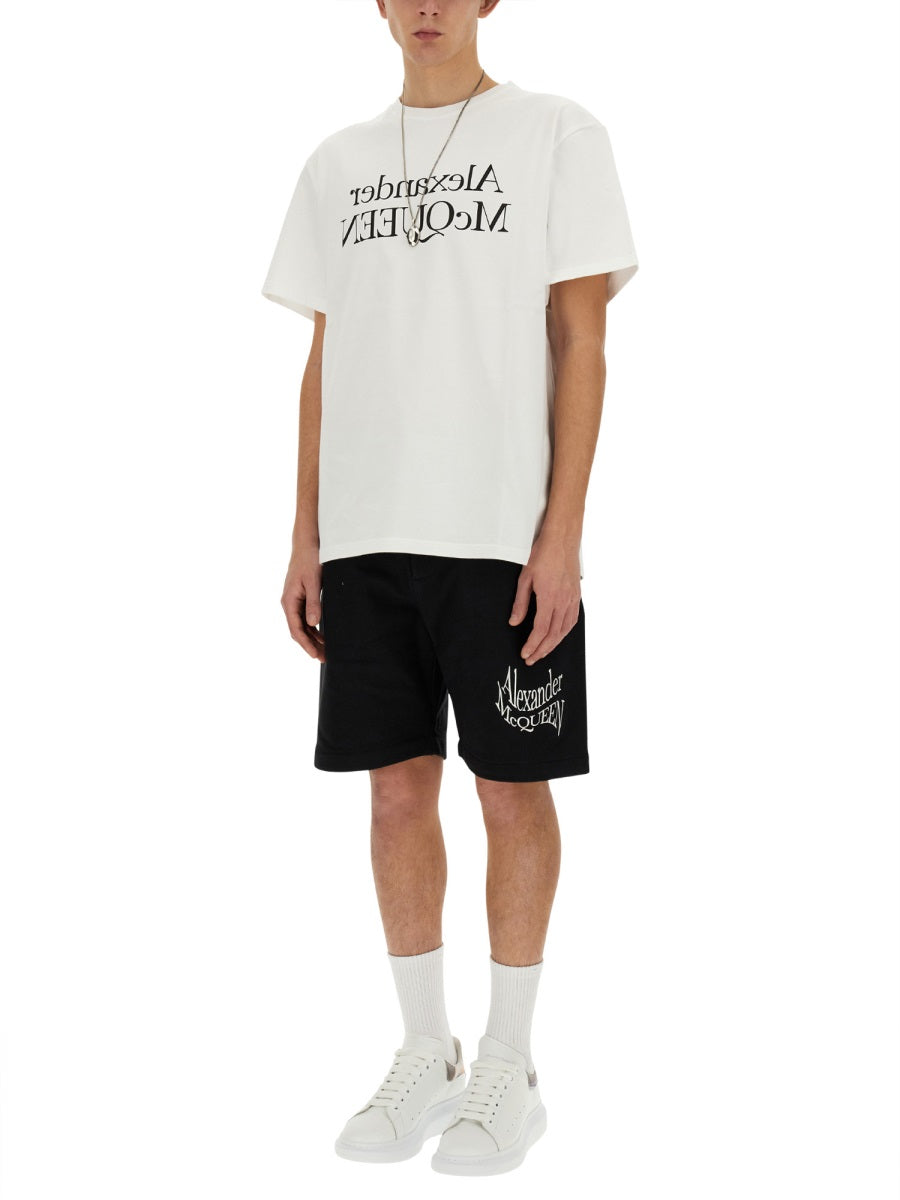 Alexander Mcqueen Men T-Shirt With Logo