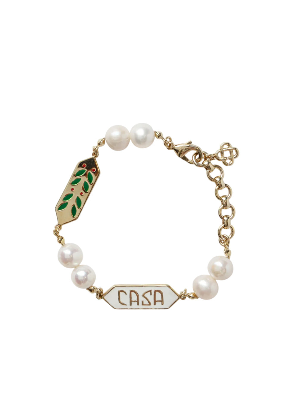 Casablanca Women Laurel Pearl Bracelet