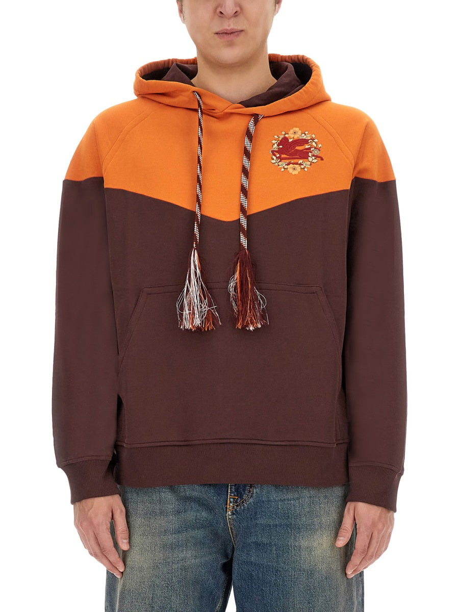 Etro Men Hooded Sweatshirt With Logo