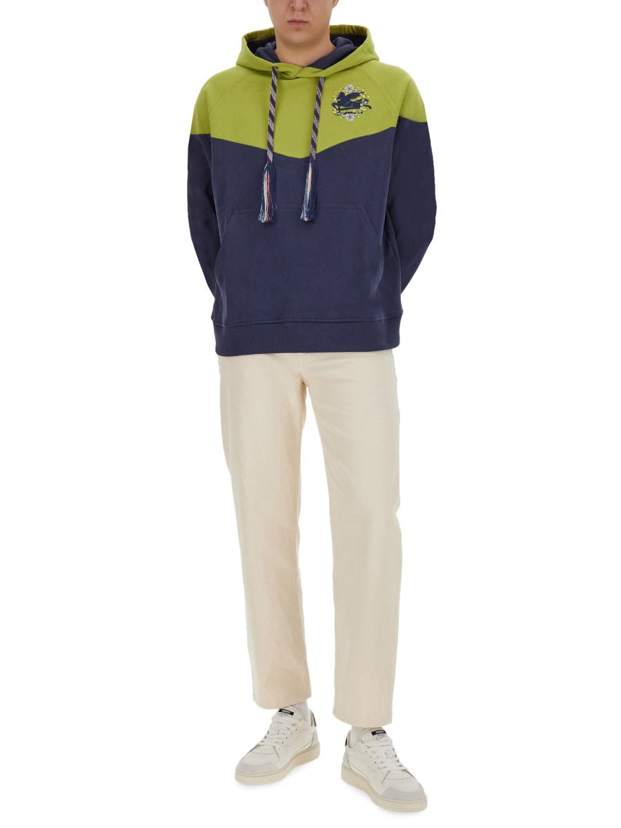 Etro Men Hooded Sweatshirt With Logo