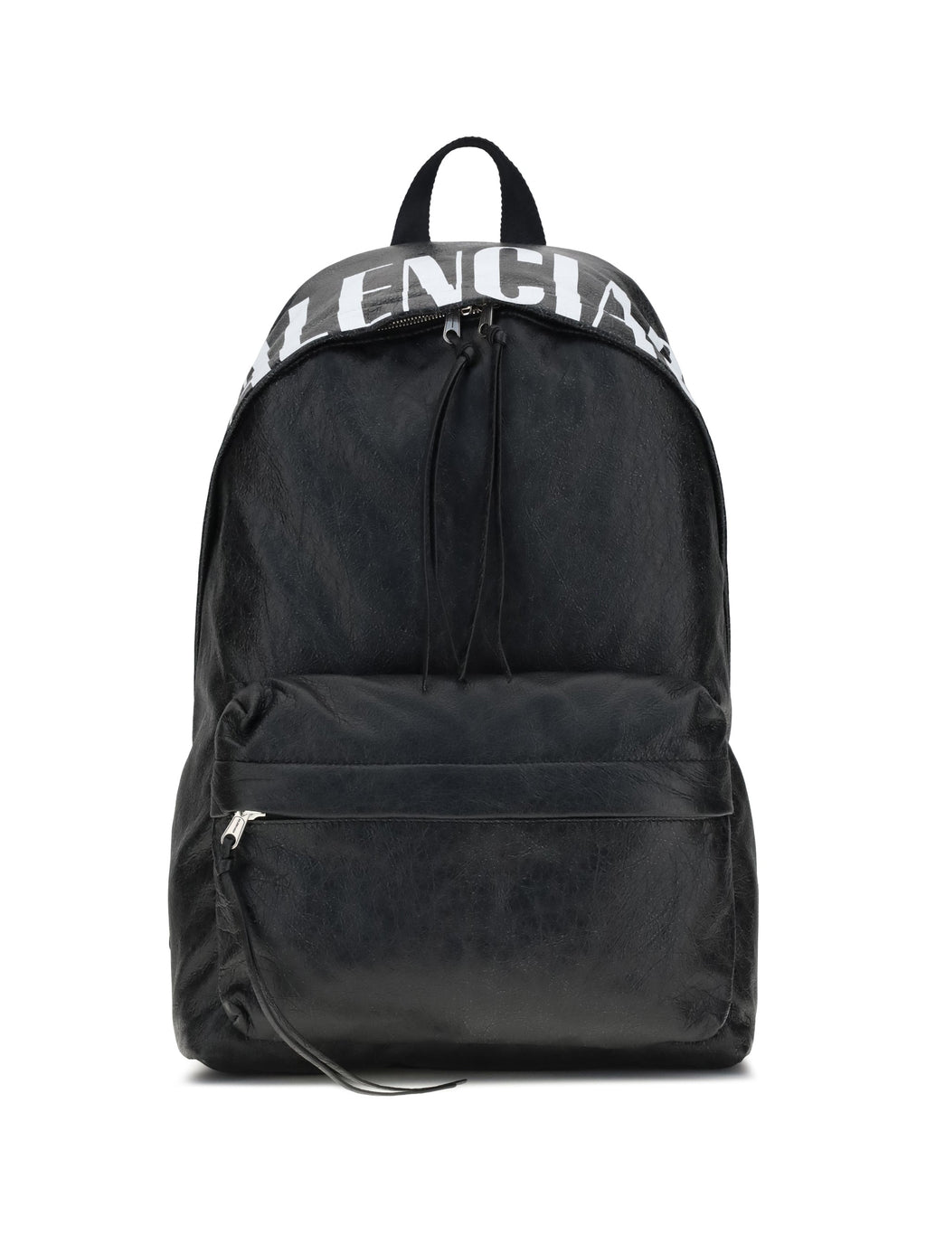 Balenciaga Men Crinkle Effect Backpack