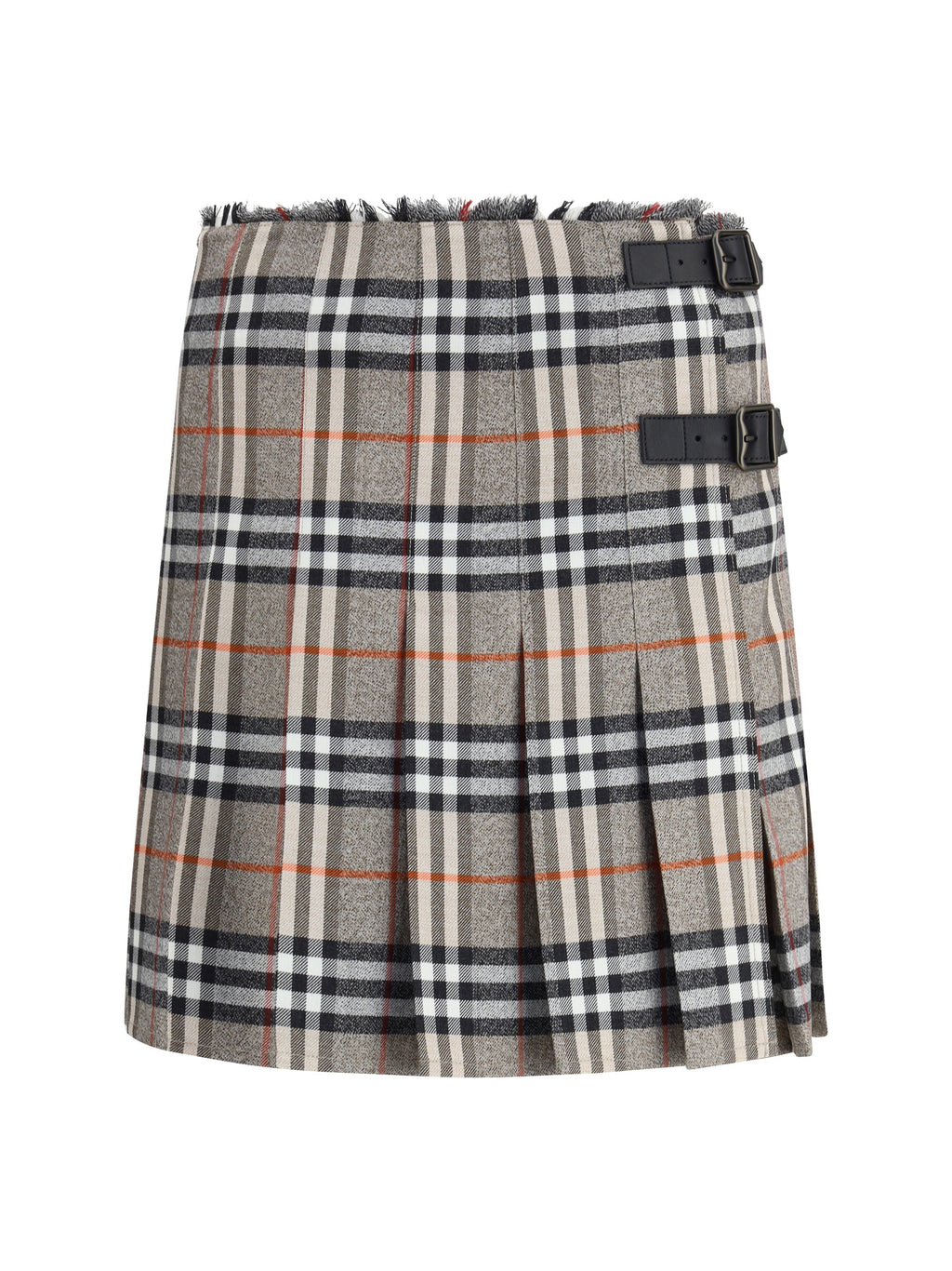 Burberry Women Check Archive Wool Miniskirt