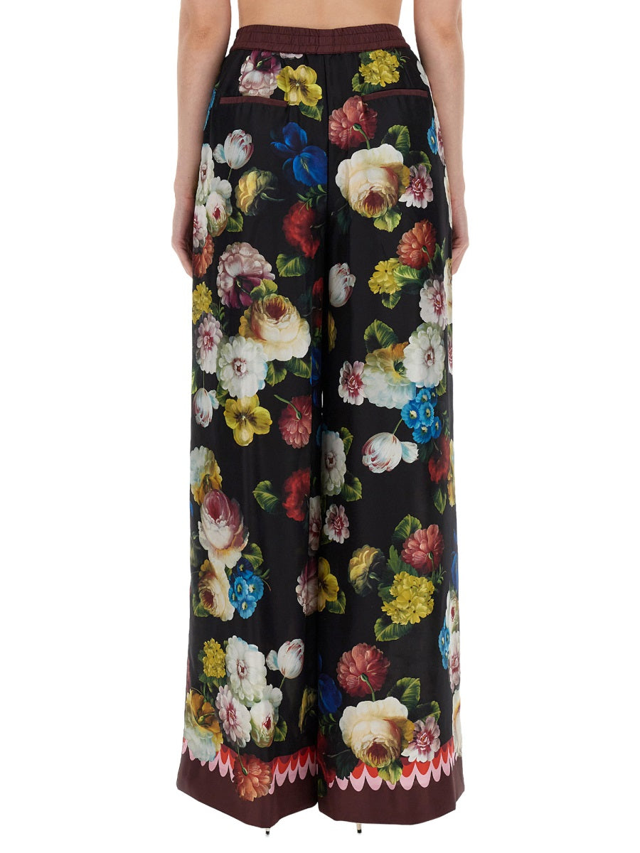 Dolce & Gabbana Women Pants With Floral Print